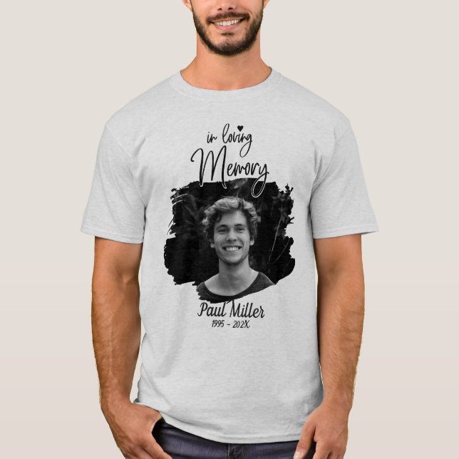 Playera Memorial In Loving Memory Photo T-Shirt (Devant)