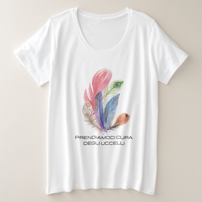 Playera plumas de aves  (Design devant)