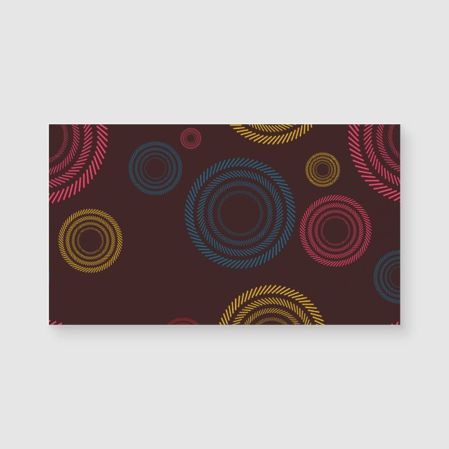 Playful, coloré, tendance, cercles rayés cool (Devant)