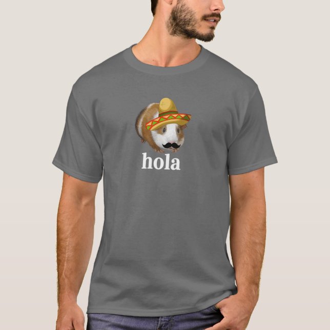 PLAYFUL MEXICAN PIG HOLA HELLO T-SHIRT (Devant)