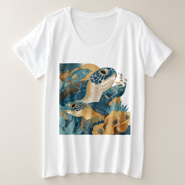 Playful Ocean Animals Summer T-Shirt Gift (Design devant)
