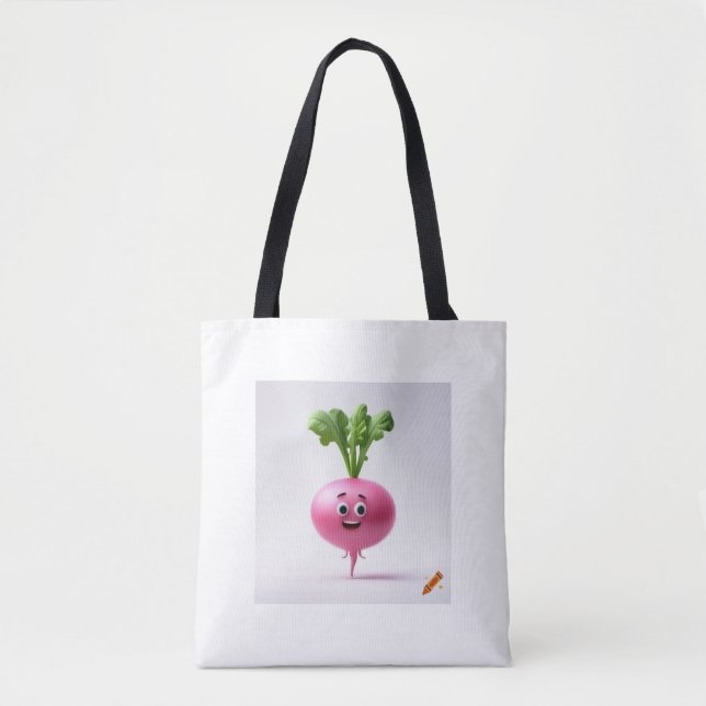 "Playful Radish : Sac design de style dessin avec  (Devant)