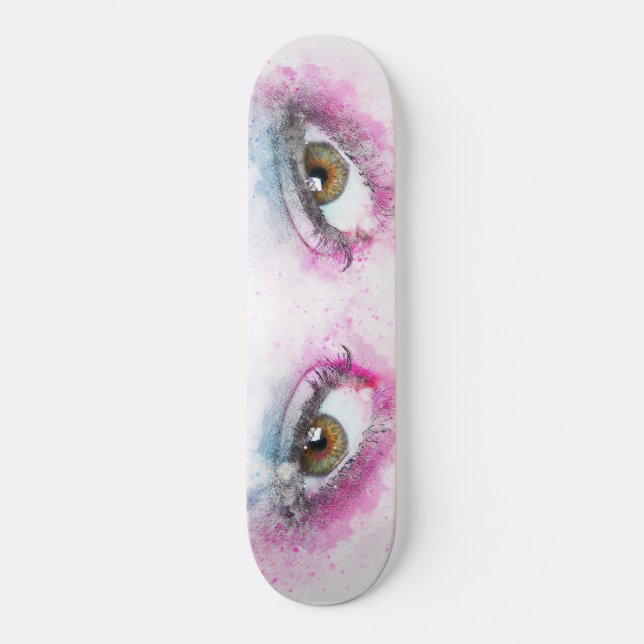 Playground Skateboard Lady Eye Eyelash Face (Recto)