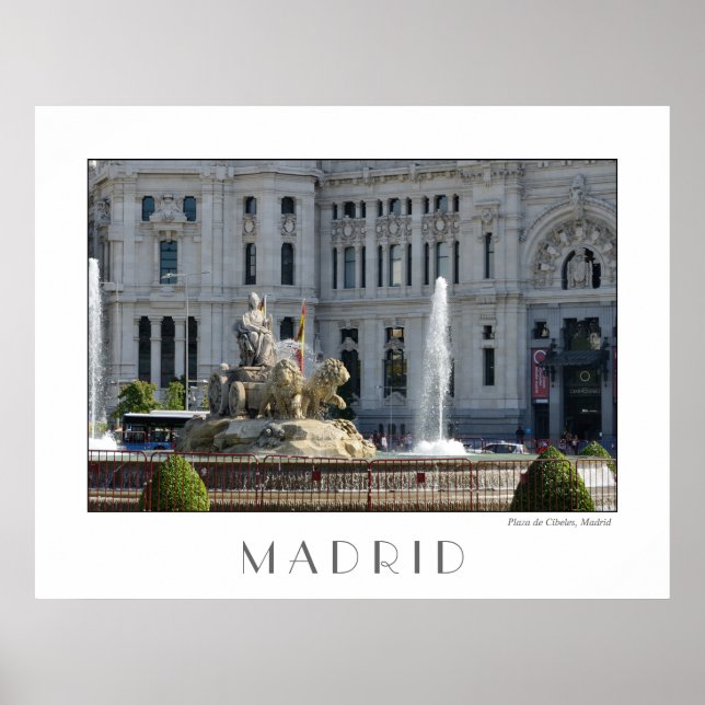 Plaza de Cibeles, Madrid Poster (Devant)