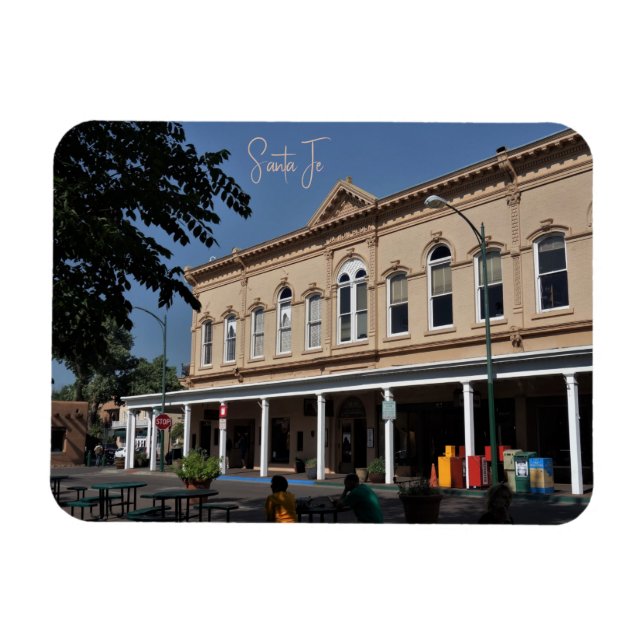 Plaza Père Noël Fe New Mexico Magnet (Horizontal)
