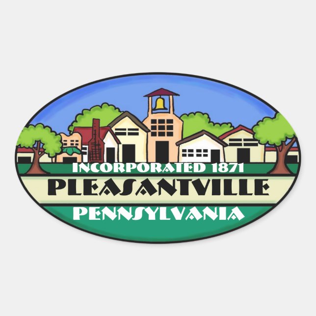 Pleasantville Pennsylvanie autocollants de petite  (Devant)