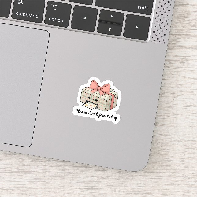 Please Don’t Jam Today Sticker | Cute Printer (Détail)