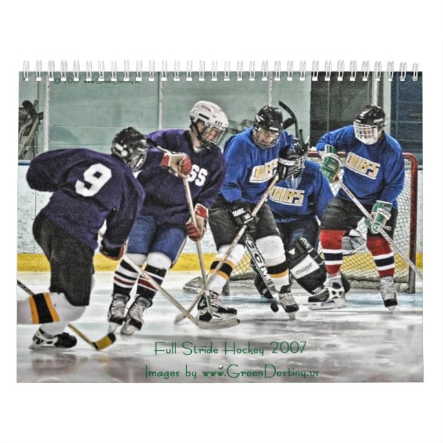 Plein calendrier de l'hockey 2007 de pas (Protection)