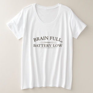 Pleine Batterie Cérébrale Faible Typographie Vinta