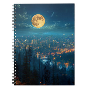 Pleine lune, City at Night Carnet