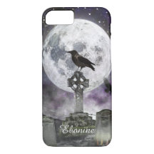 Pleine lune Corbeau Celtic coque iphone