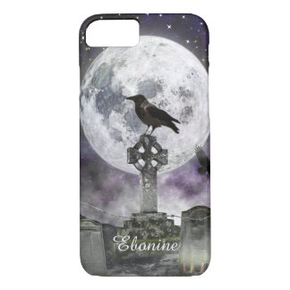 Pleine lune Corbeau Celtic coque iphone