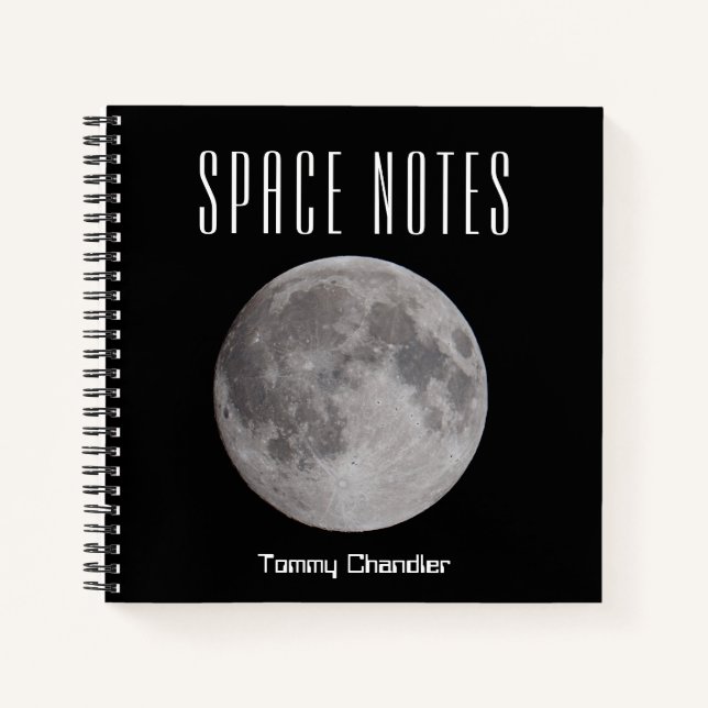 Pleine lune dans le Carnet de thème spatial avec n (Devant)