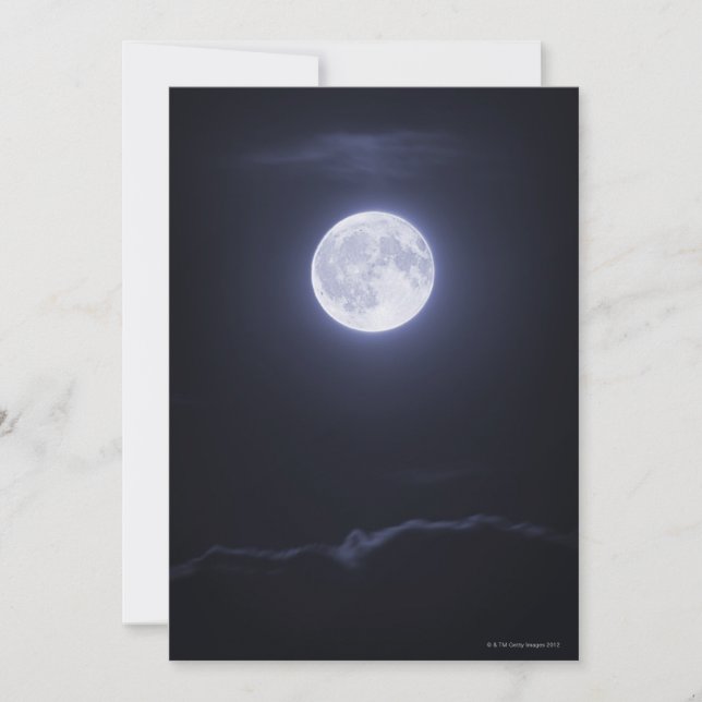 Pleine lune de couverture nuageuse (Devant)