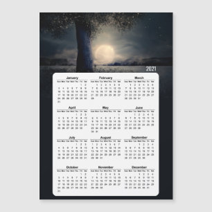 Pleine lune de l'arbre magique du calendrier 2021