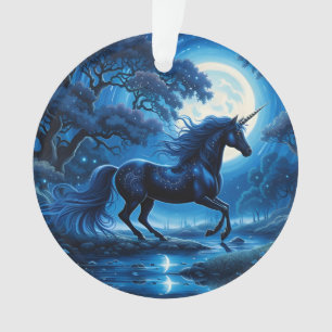Pleine lune d'Imaginaire de licorne noire
