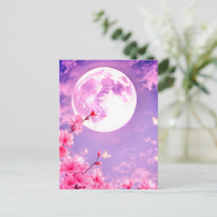 Pleine Lune et Invitation de Cerisiers en Fleur –