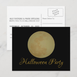 Pleine lune, Invitation de la fête d'Halloween