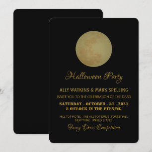 Pleine lune, Invitation de la fête d'Halloween