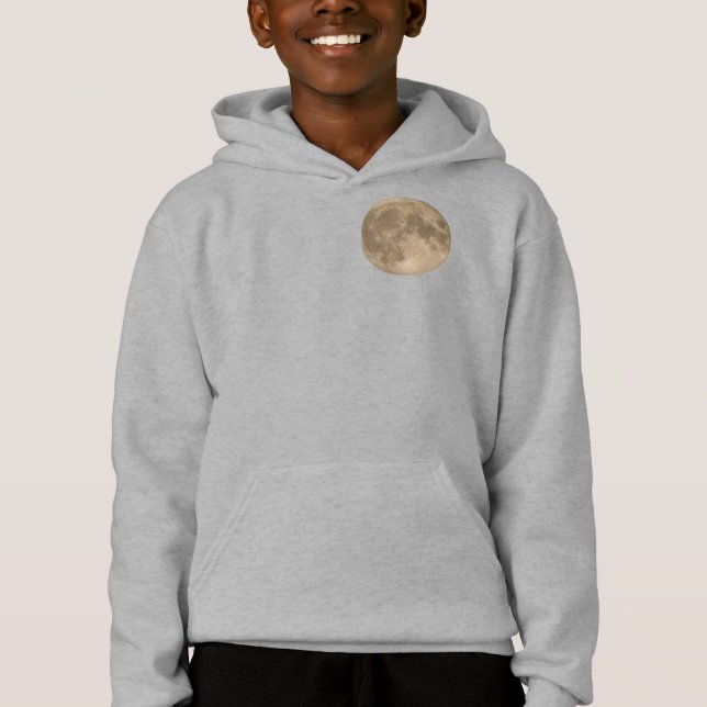 Pleine lune Sweat - shirt à capuche de la lune pou (Devant)
