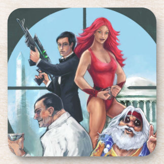 Pleins dessous de verre de liège d'asile