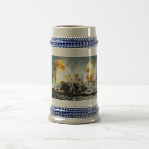 Pleins Steins et tasses de mise à feu de flanc