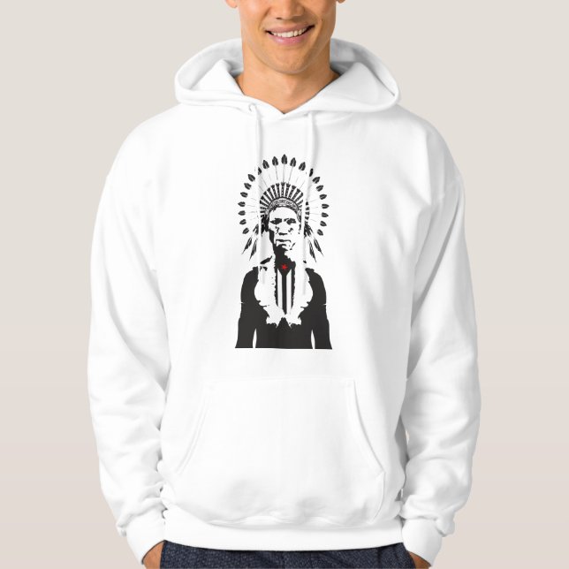 Plena Punk Puerto Rican Art Men's Pullover Hoodie (Devant)