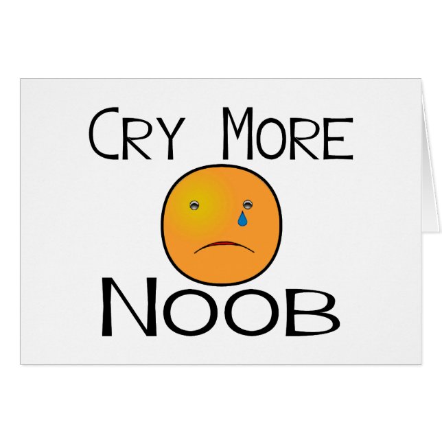 Pleurent plus de Noob (Devant horizontal)