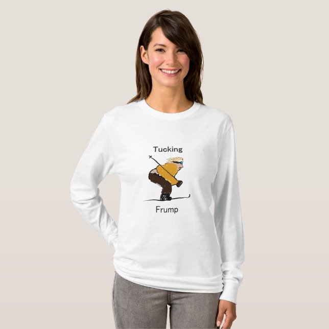 Plissage T-shirt de la douille des femmes de (Devant entier)