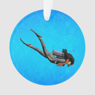Plongée à l'air de femme