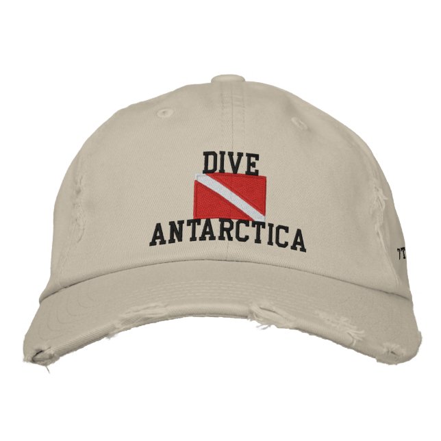 Plongée Antarctique Casquette de baseball en détre (Devant)