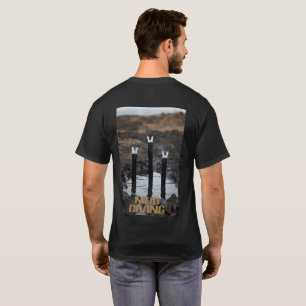 Plongée dans la boue hommes T-shirt noir dos