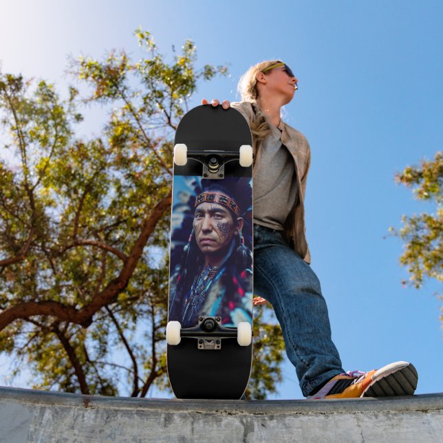 PLONGÉE NATIVE AMERICAN INDIAN WARRIOR SKATEBOARD (Extérieur 1)