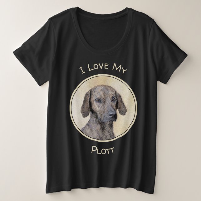Plott Peinture - Cute Original Chien Art (Design devant)