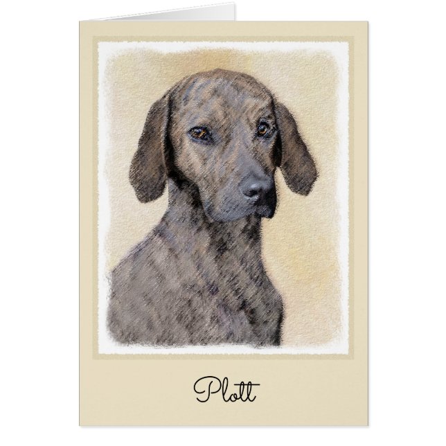 Plott Peinture - Cute Original Chien Art (Devant)