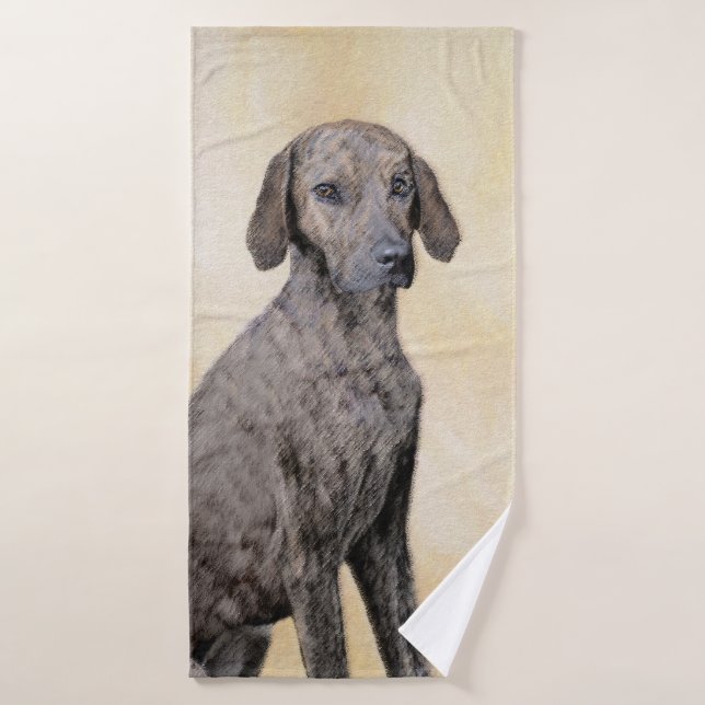 Plott Peinture - Cute Original Chien Art (Serviette de bain)