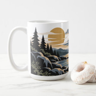 Pluie à l'Horizon | Mug Nature Moderne