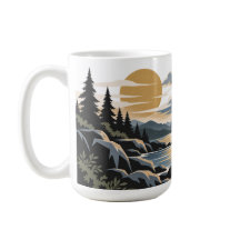 Pluie à l'Horizon | Mug Nature Moderne
