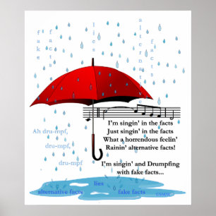 Pluie Autres faits Valeur Poster Papier