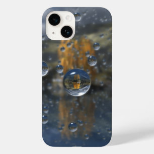 Pluie dans le coque iphone de verre