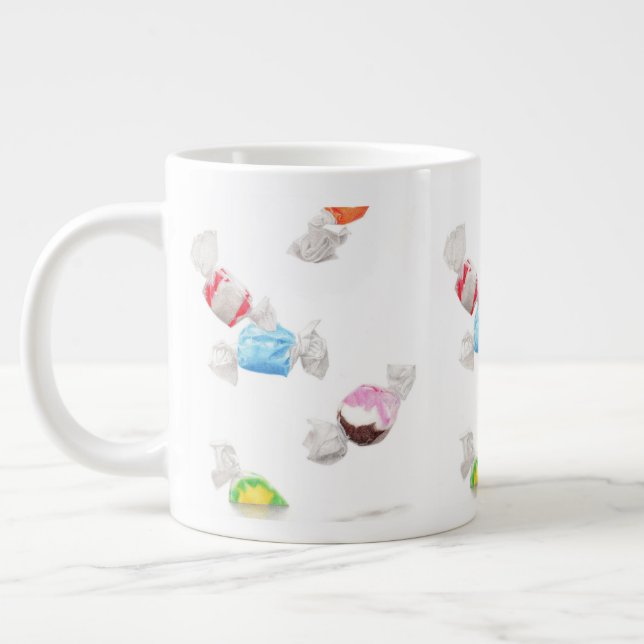 PLUIE DE CARAMELS MUG GRAND BLANC (Gauche)
