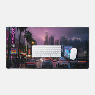 Pluie néon Los Angeles Cyberpunk Rétro