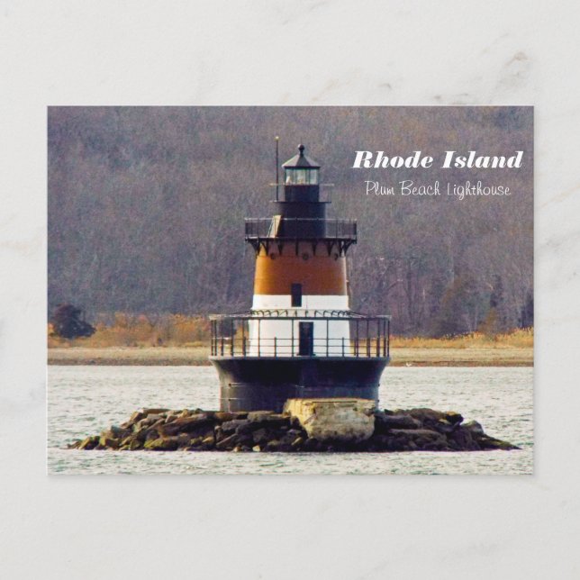 Plum Beach Lighthouse Rhode Island carte postale (Devant)