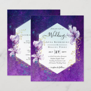 Plum budget violet Mariage floral