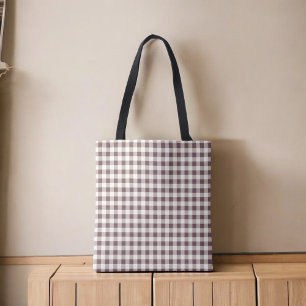 Plum Buffalo Plaid Sac fourre-tout pour l'aspect a