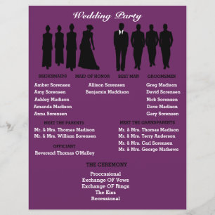 Plum Et Argent Coeur Polka Dot Ceremony Circulaire