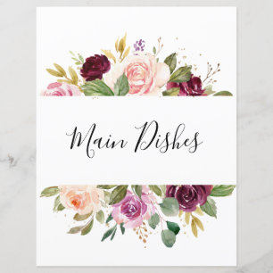 Plum Purple Blush Fête des mariées Recette Divider