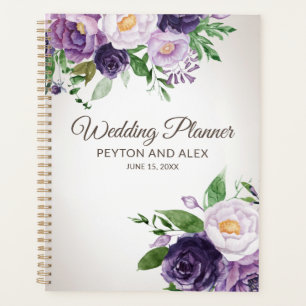 Plum Purple Floral Wedding planner