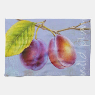 Plum sauvage - Prunus domestica serviette de cuisi