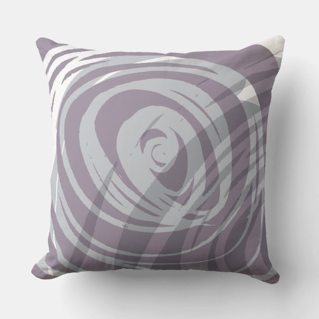 PLUM SPIRAL DESIGN Retro Lance Oreiller (Recto)